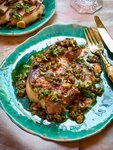 Thumbnail of Pork Chops with Toasted Garlic and Spicy Capers