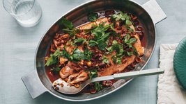 Thumbnail of Salmon With Sizzled Nut Salsa