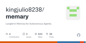 Thumbnail of GitHub - kingjulio8238/memary: Longterm Memory for Autonomous Agents.