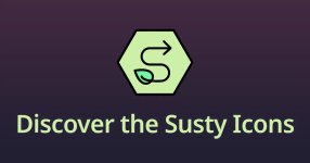 Thumbnail of Susty Icons: Fast, sustainable, and open source SVG icon set