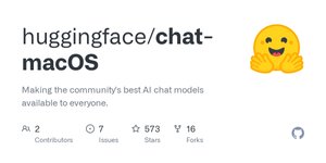 Thumbnail of GitHub - huggingface/chat-macOS: Making the community's best AI chat models available to everyone.