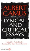 Cover of Lyrical and Critical Essays