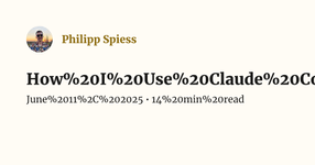 Thumbnail of How I Use Claude Code