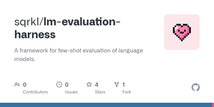 Thumbnail of GitHub - sqrkl/lm-evaluation-harness: A framework for few-shot evaluation of language models.