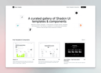 Thumbnail of A curated gallery of Shadcn UI templates & components