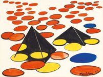 Thumbnail of Black Horizontal Pyramids (1975) | Calder Foundation