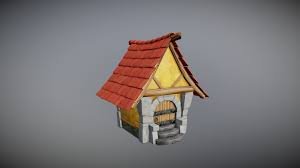 Thumbnail of medieval house 3d model low poly - Google Search