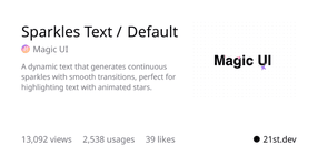 Thumbnail of 21st.dev - Discover, share, and craft UI components
