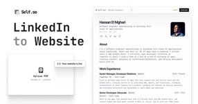 Thumbnail of Self.so - Resume to Website