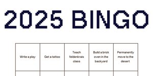 Thumbnail of Reject Aesthetic Vision Boards, Embrace Chaos Bingo: 2025 Goals Gone Wild