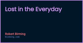 Thumbnail of Lost in the Everyday