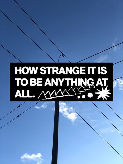 Thumbnail of Sticker - How Strange from Quinn Bowman