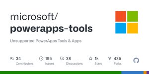 Thumbnail of powerapps-tools/Tools/Apps at master · microsoft/powerapps-tools