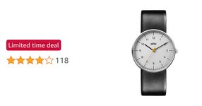 Thumbnail of Amazon - Braun Mens Quartz Watch, Analogue Classic Display and Leather Strap BN0021BKG