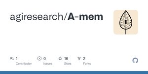 Thumbnail of GitHub - agiresearch/A-mem