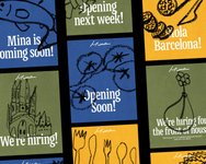 Thumbnail of Davy Denduyver’s new restaurant branding includes over 100 charcoal drawings of foodie imagery