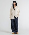 Thumbnail of MUSINSA | LEMAIN SECOND 2WAY_Aran Washable Overfit Cable Hood Zip-up Knit [Ivory]