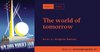 Cover of The world of tomorrow - Works in Progress