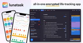 Thumbnail of Encrypted to-do list, life-tracking, journaling and notes app | Lunatask