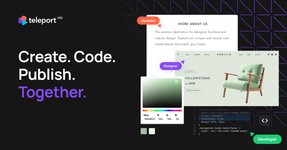 Thumbnail of Low-code Front-end Design & Development Platform | TeleportHQ