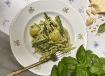 Thumbnail of Trofie met pesto alla Genovese, aardappelen en boontjes -