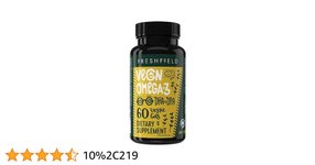Thumbnail of Freshfield Vegan Omega 3 DHA: Algae Oil, Carrageenan Free, Sustainably Sourced, Tested, No Heavy Metals, Replacement for Fish Oil, Carbon Neutral. Supports Heart, Brain, Joint Health w/DPA